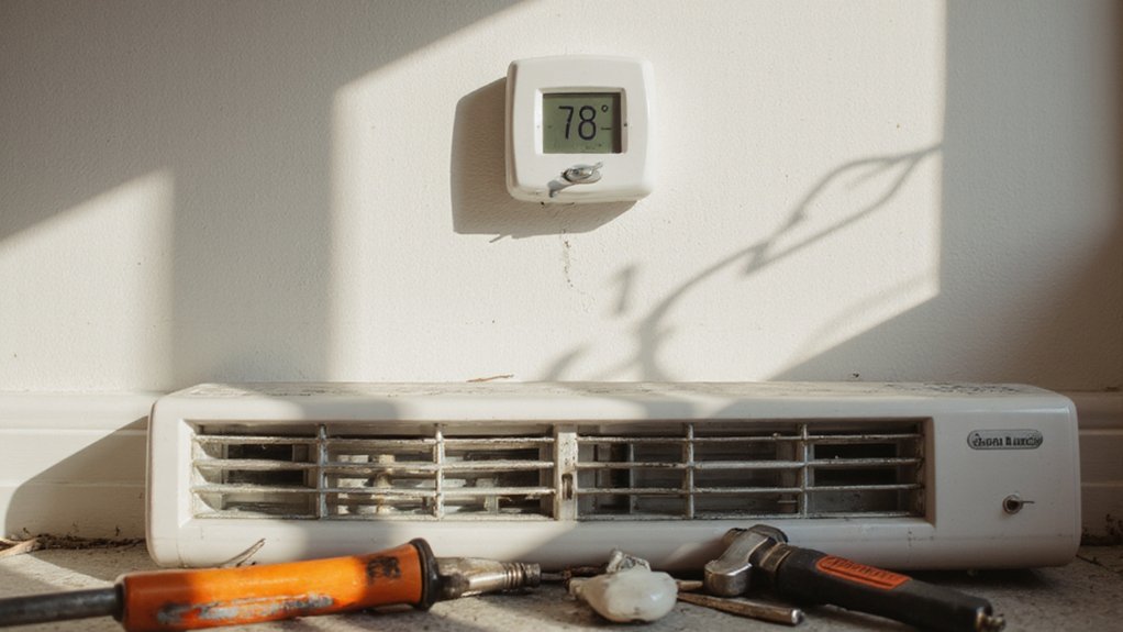 Home air conditioner blowing warm air instead of cold during hot weather