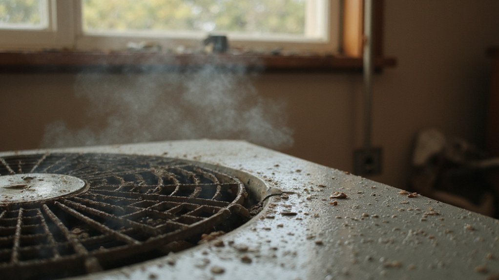 Air conditioner releasing bad smell when turned on inside a home