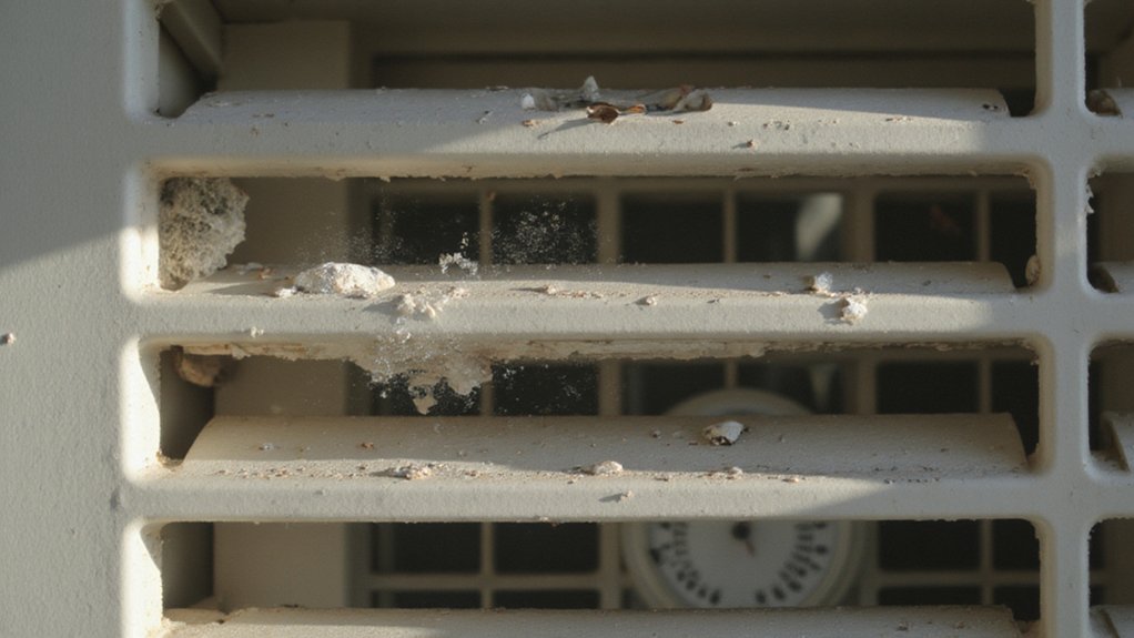 Air conditioner vent with low airflow and uneven cooling in a room