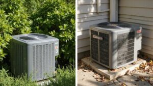 Heat pump vs central AC cooling system comparison
