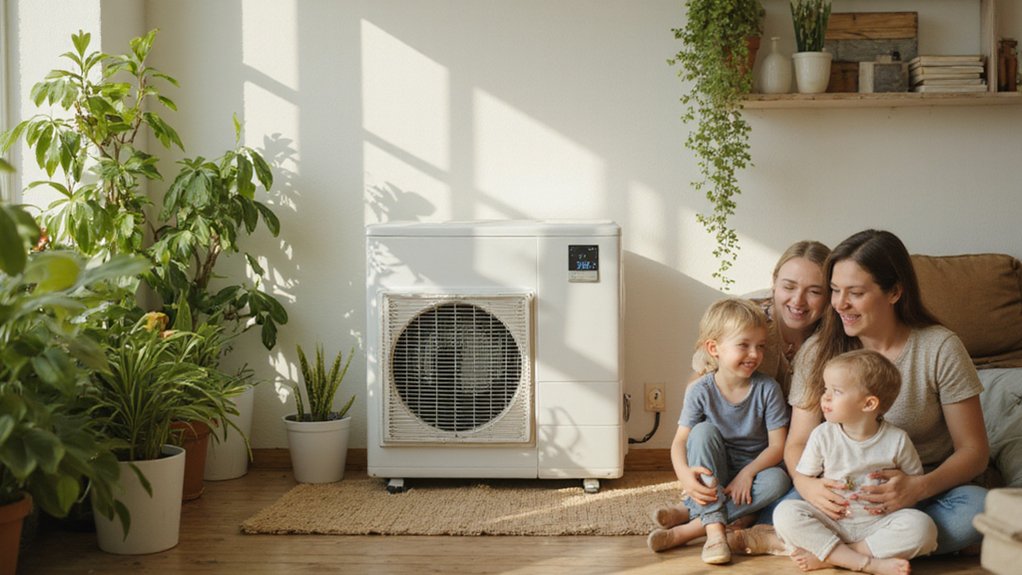 professional-ac-repair-reduces-energy-bills Technician performing professional AC repair to improve efficiency and lower energy bills