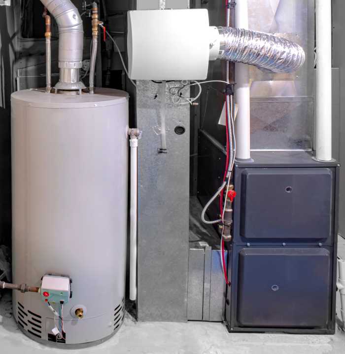 Residential furnace and water heater installed by ASC